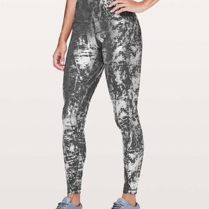 NWT Sz 6 Lululemon Wunder Under HR Foil Tight